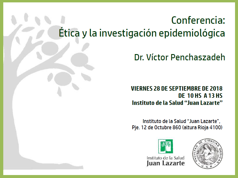 Conferencia: Ética y la investigación epidemiológica